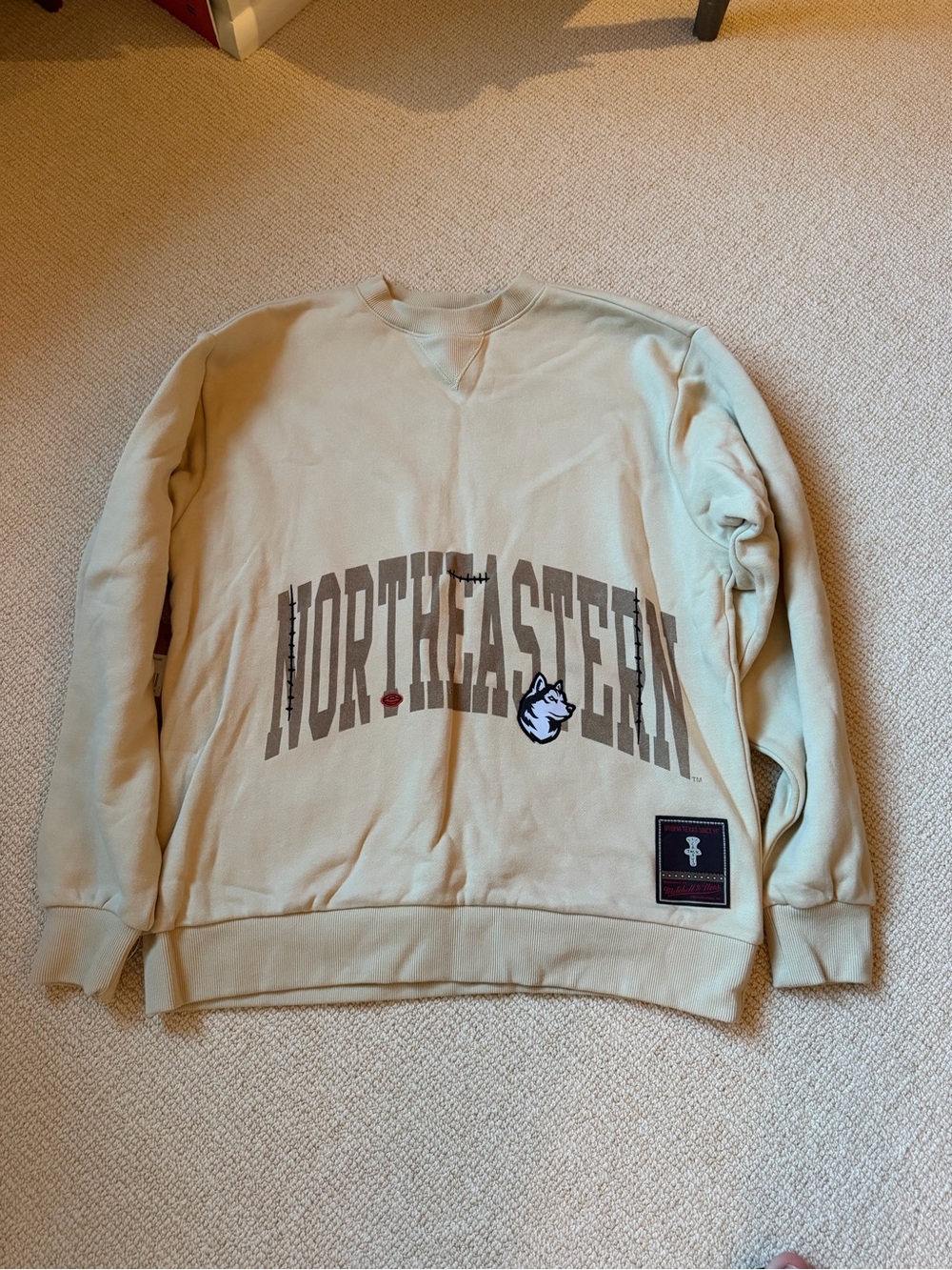 Cactus Jack Beige Northeastern Crewneck Sweatshirt